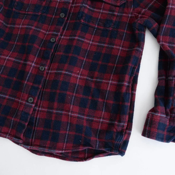 Orvis Red & Navy Checker Thick Cotton w/ Hidden Side Pockets Shacket Medium - Picture 7 of 15